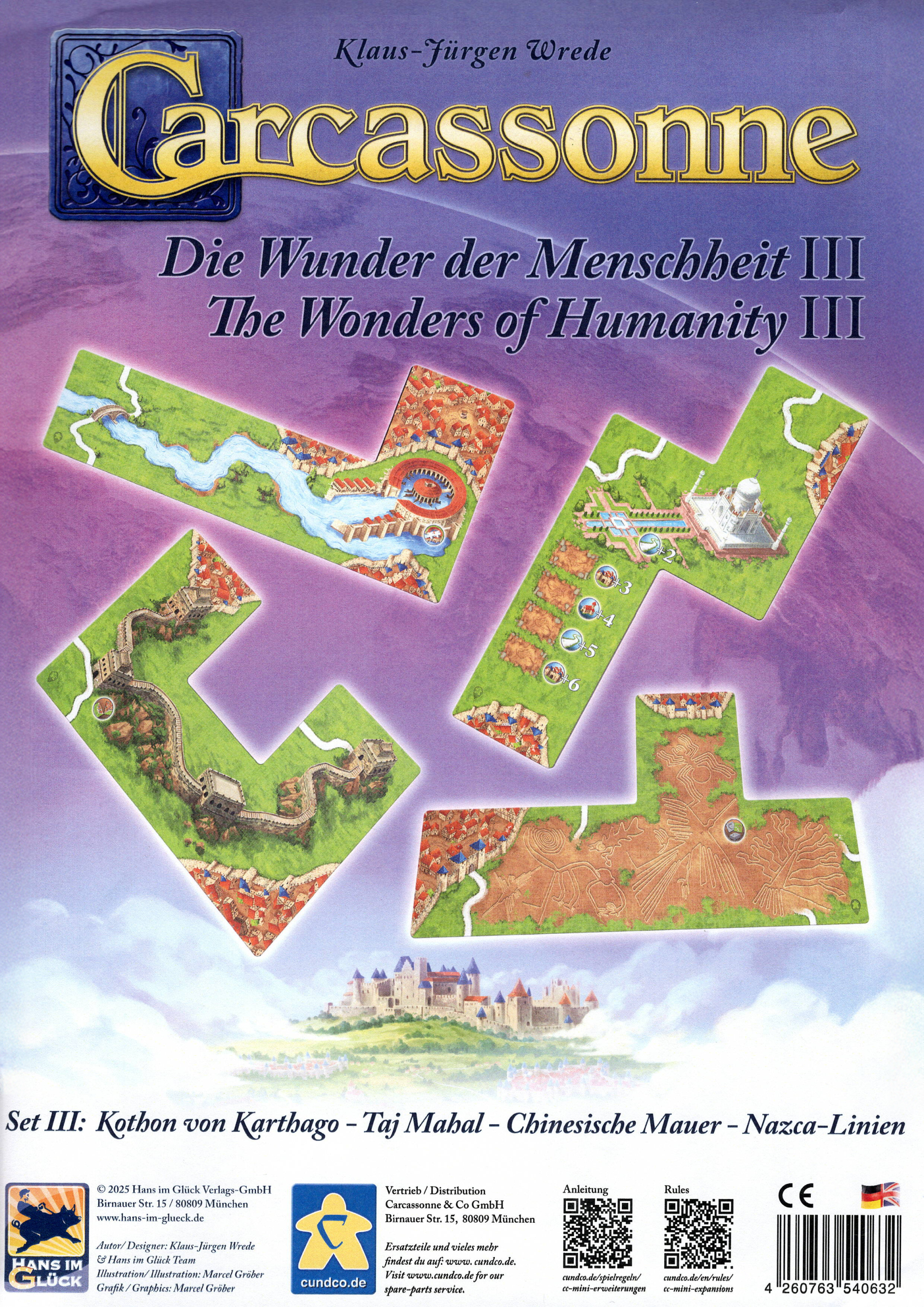 Carcassonne: The Wonders of Humanity - Set 3 Mini-Expansion