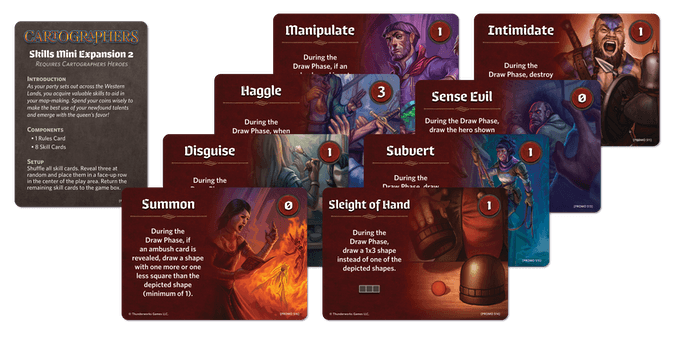 Cartographers Heroes - Skills Mini Expansion #2