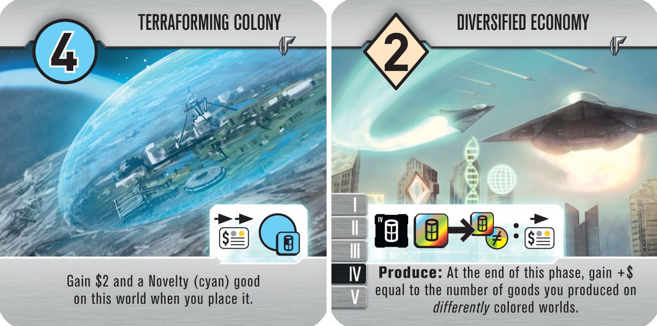 Roll for the Galaxy: Terraforming Colony/Diversified Economy Promo Tile